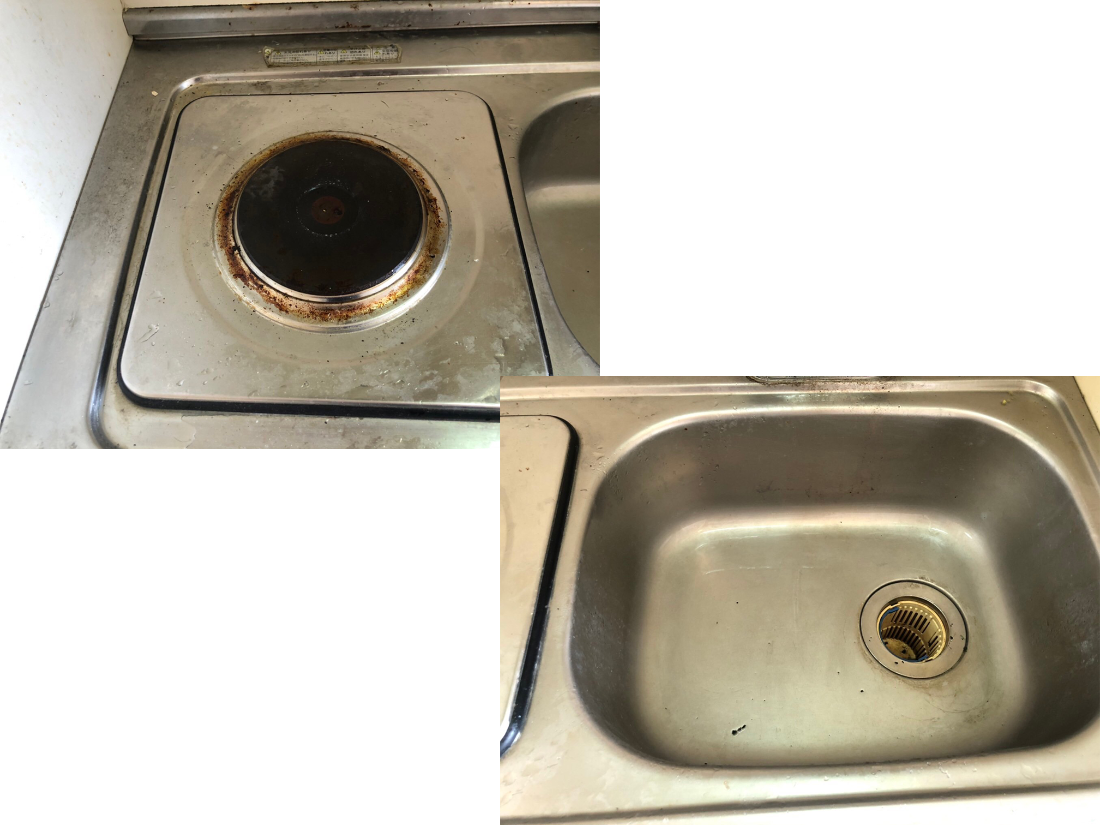 コンロ・シンクのリフォーム前の画像